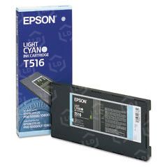 Epson light cyan ink cartridge with packaging on a white background