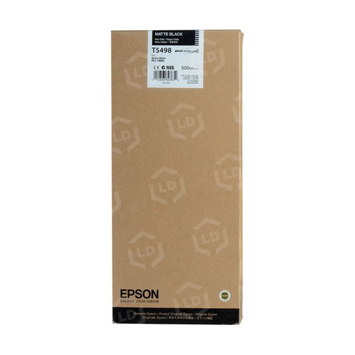 Epson matte black ink cartridge packaging on a white background