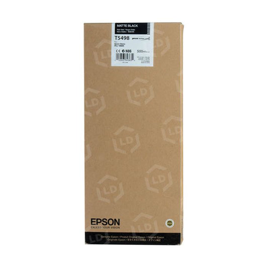 Epson matte black ink cartridge packaging on a white background