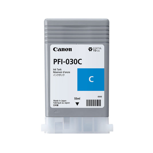 Canon PFI-030 55ml Ink - Cyan