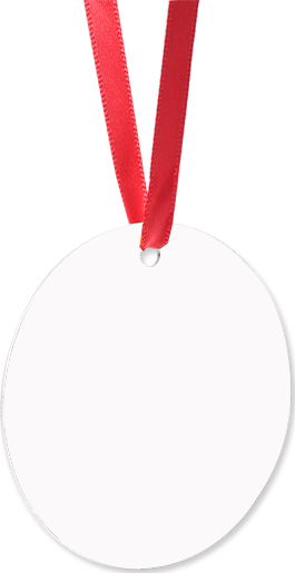 Unisub 2.75" Round Aluminum Circle Ornament 2 Sided