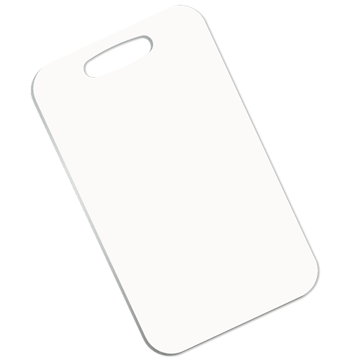 Unisub 2.5" x 4.25" 2 Sided Rectangle Aluminum Bag Tags