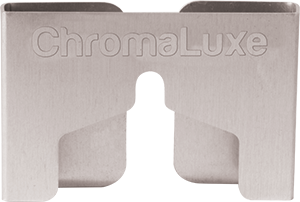 ChromaLuxe Aluminum Brushed Silver 3" x 2" Hanging Mount 20 Pieces