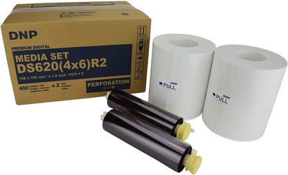 DNP Single Perforated 4" x 6" Media for use with DS620 Printer