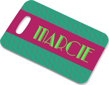 Unisub 2.75" x 4" 2 Sided Rectangle FRP Bag Tags
