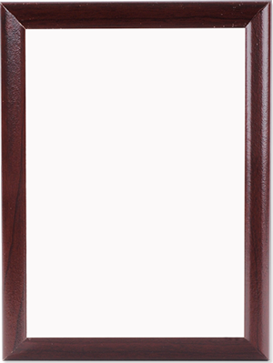 Unisub 6" x 8" MDF Plaque with Cherry Ogee Edge