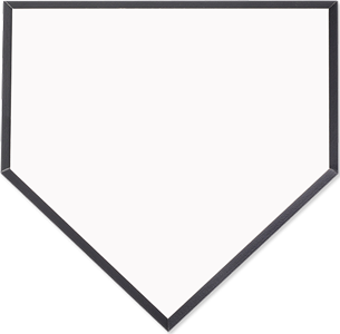 Unisub 6" x 6" MDF Small Homeplate Plaque