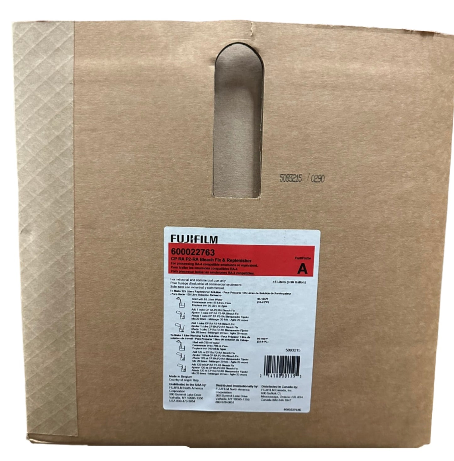 Fuji CP RA Bleach Fix Replenisher Part A – 125 liters