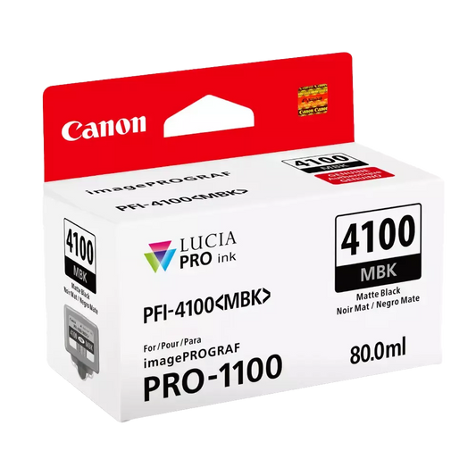 Canon 80ml PFI-4100 Ink for PRO-1100 Printer - Matte Black