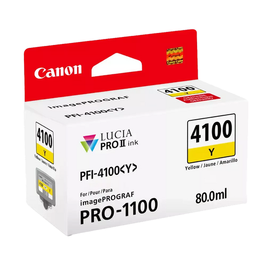 Canon 80ml PFI-4100 Ink for PRO-1100 Printer - Yellow