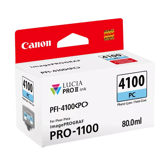 Canon 80ml PFI-4100 Ink for PRO-1100 Printer - Photo Cyan