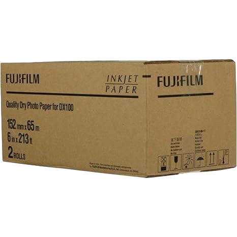 Fujifilm DX100 6" x 213' Glossy Paper 2 pack