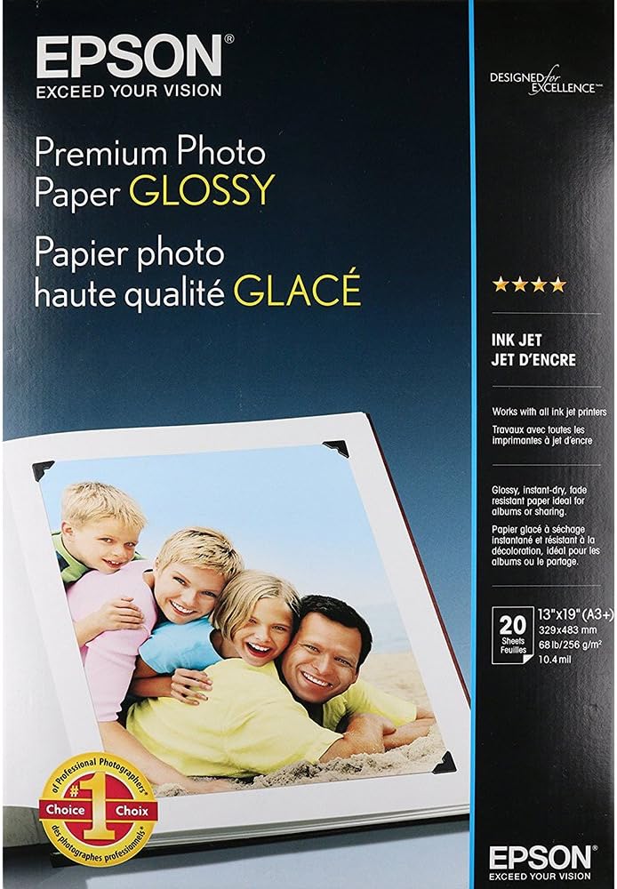 Epson Premium Glossy Photo - 13" x 19" 20 Sheets (S041289)