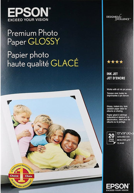 Epson Premium Glossy Photo - 13" x 19" 20 Sheets (S041289)