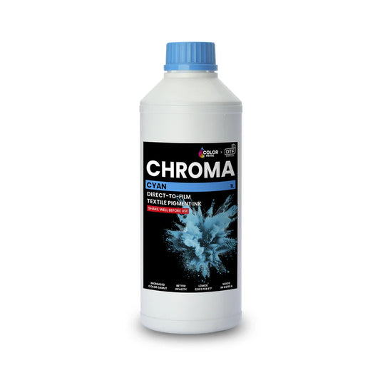 Color Prime Chroma DTF 1L Ink - Cyan
