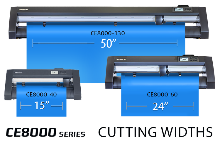 Graphtec CE8000 24in Wide E-Class Cutter with Stand