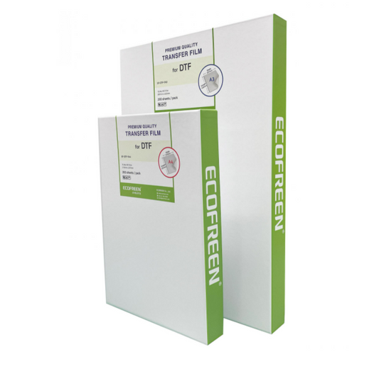 Ecofreen Transfer Film for Direct to Film (Cold Peel DTF) 16" x 20" 100 Sheets