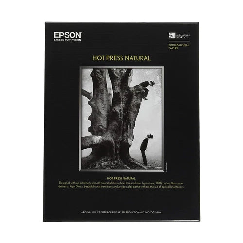 Epson Hot Press Natural - 8.5" x 11" 25 Sheets (S042317)