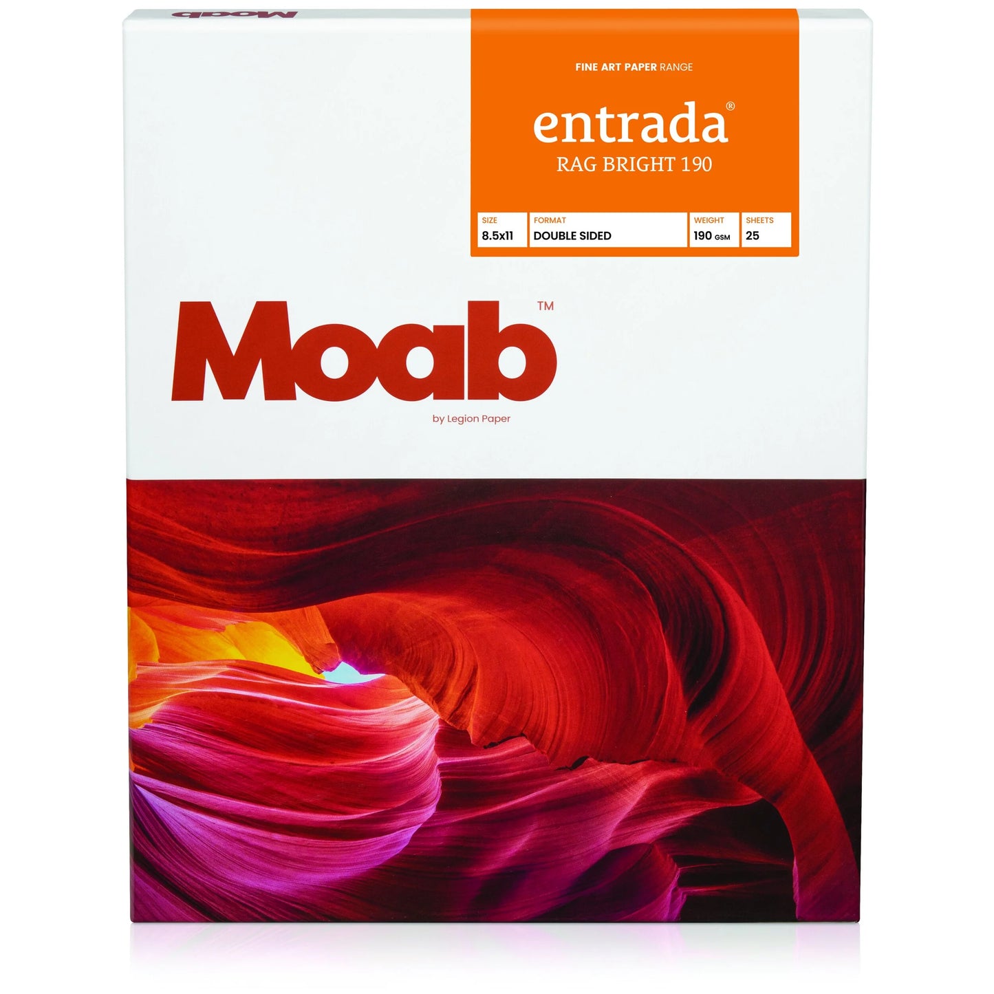 Moab Entrada Rag Bright 190gsm - 24in x 66ft, 1 Roll