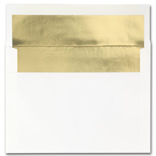 Gold Foil Photo Envelopes, holds 5" x 7" prints - 650 count/case