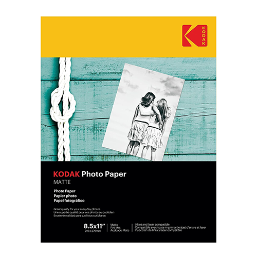 KODAK PROFESSIONAL Inkjet Photo Paper, Matte 230gsm - 8.5" x 11" 50 Sheets (KPRO8511M)