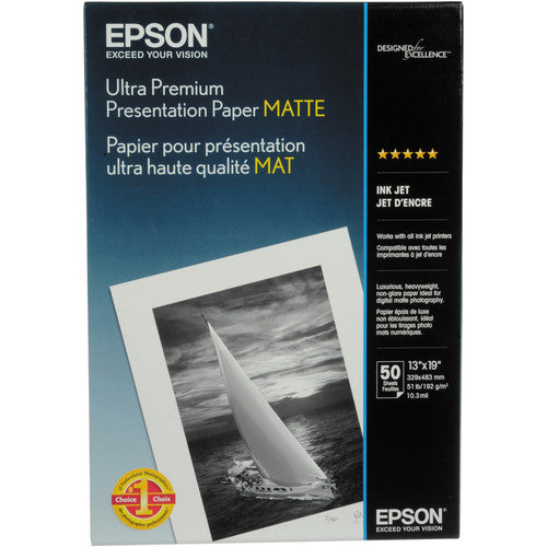 Epson Enhanced Matte Paper - 13" x 19" 100 Sheets (S041605)