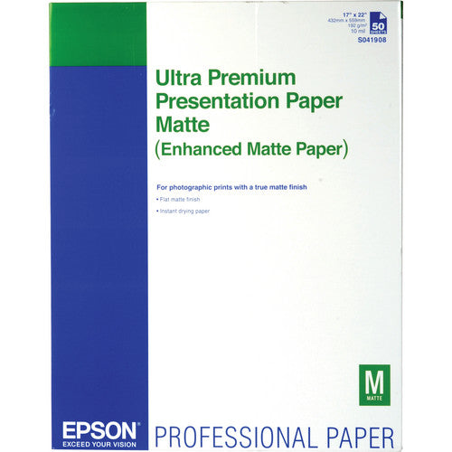 Epson Enhanced Matte - 17" x 22" 50 Sheets (S041908)