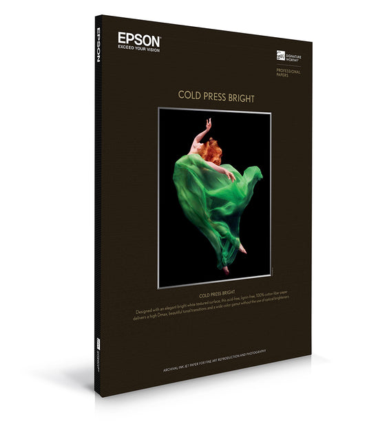Epson Cold Press Bright - 8.5" x 11" 25 Sheets (S042307)