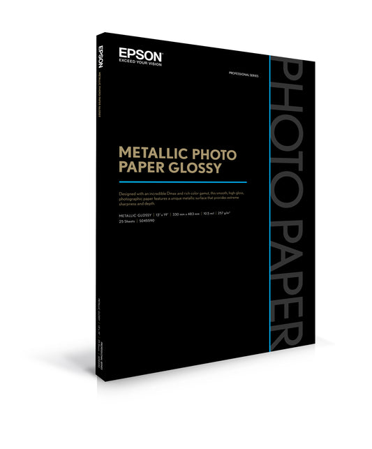 Epson Metallic Photo Glossy - 13" x 19" 25 Sheets (S045590)