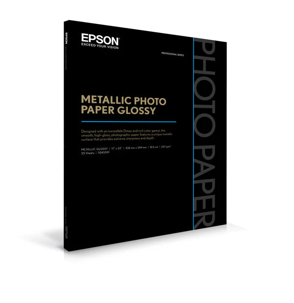 Epson Metallic Photo Glossy - 8.5" x 11" 25 Sheets (S045589)