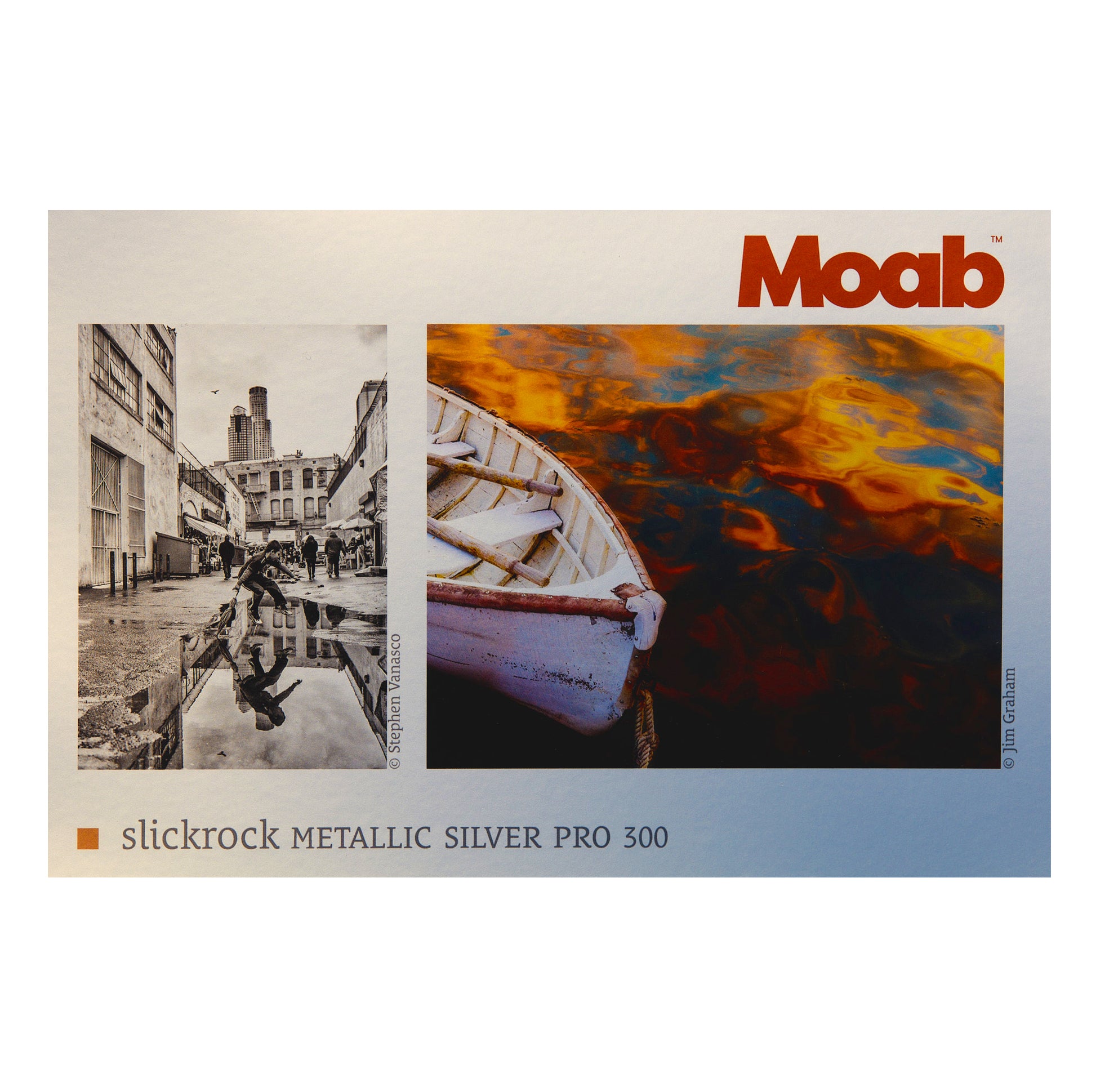 Moab Slickrock Metallic Silver Pro 300gsm - 13in x 19in, 25 Sheets