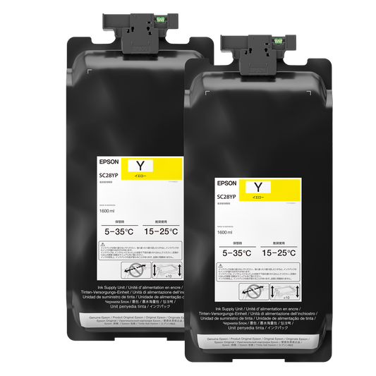 Epson 2-Pack of 1.6L T53K UltraChrome Dye Sub Ink - Yellow