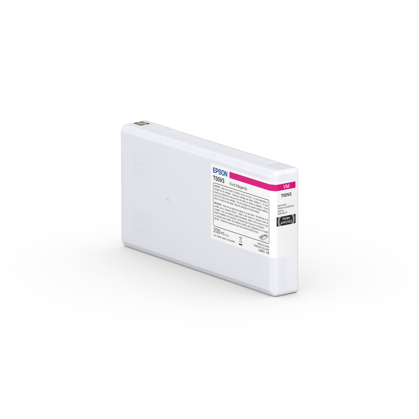 Epson 200ml T55V UltraChrome PRO10 Ink - Vivid Magenta