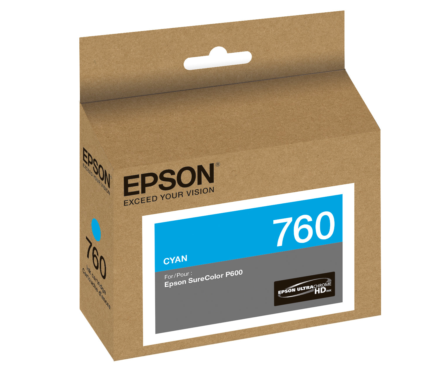 Epson T760220 760 Cyan Ink Cartridge SureColor SC-P600