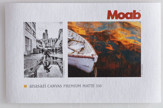 Moab Anasazi Canvas Premium Matte 350gsm - 54in x 50ft, 1 Roll