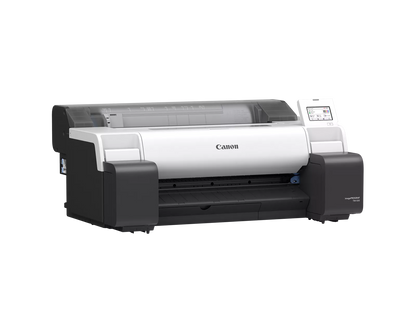 Canon imagePROGRAF TM-500 wide format printer shown at a left angle
