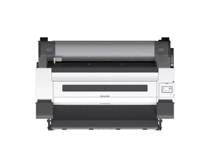 Top view of the Canon imagePROGRAF TM-615 36-inch printer showing the roll paper unit and control panel