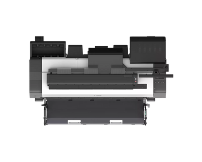Top view of the Canon imagePROGRAF TX-4310 MFP Z36 showing the Z36 scanner, control panel, ink compartment and output basket