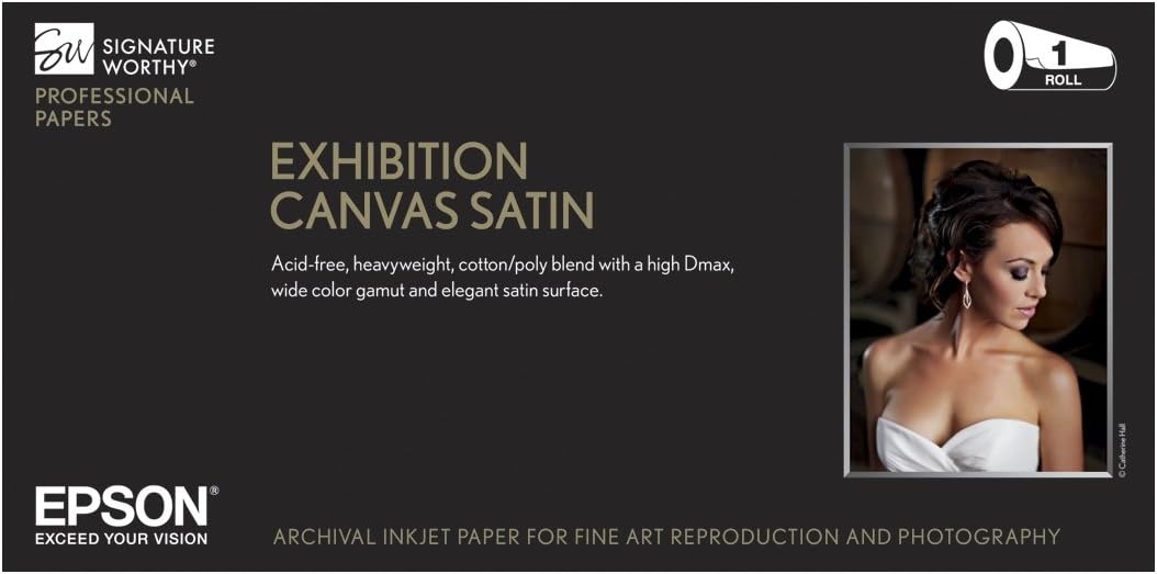 Epson Exhibition Canvas Satin - 17" x 40' Roll (S045249)