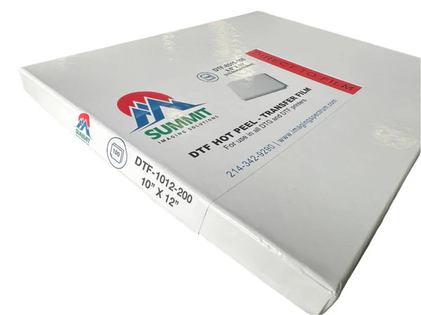 Summit DTF Hot Peel - 10in x 12in, 200 Sheets