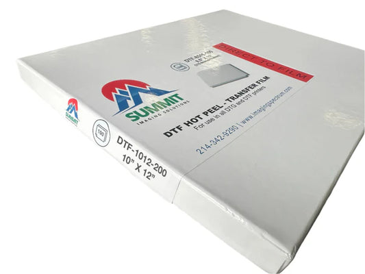Summit DTF Hot Peel - 10in x 12in, 200 Sheets