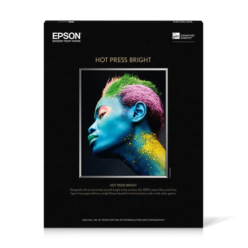 Epson Hot Press Bright - 13" x 19" 25 Sheets (S042330)