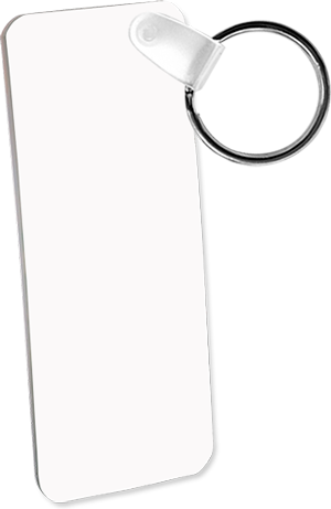 Unisub 1.25" x 3" Aluminum Key Chain Rectangle 2 Sided