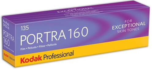 Kodak Professional Portra 160 Color Negative Film - 35mm Roll Film, 36 Exposures, 5-Pack