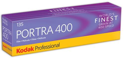 Kodak Professional Portra 400 Color Negative Film - 35mm Roll Film, 36 Exposures, 5-Pack