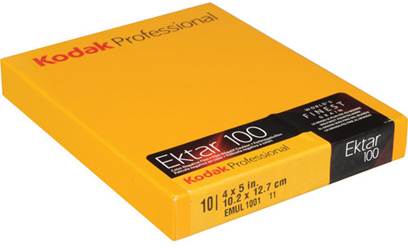 Kodak Ektar 100 Color Negative Print Film - 4in x 5in, 10 Sheets