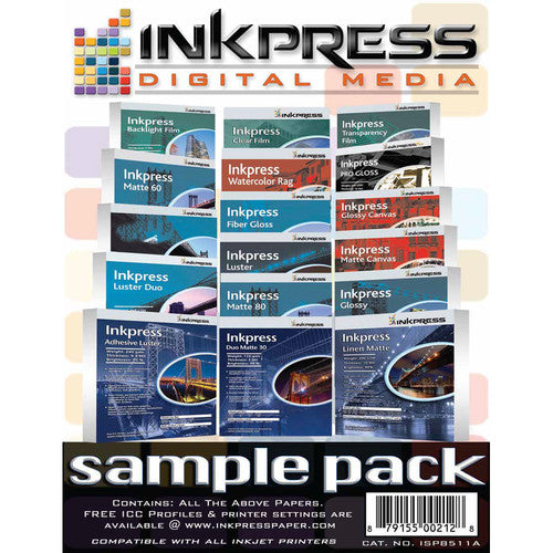 Inkpress Fine Art Sample Pack 8.5" x 11"