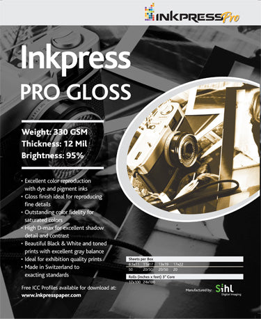 Inkpress Pro Gloss 11" x 14" x 50