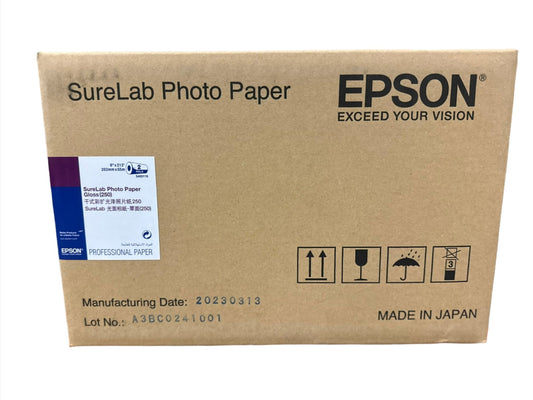 Epson SureLab Gloss Photo Paper (250) - 8" x 213' 2 Rolls