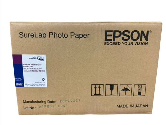 Epson SureLab Luster Photo Paper (250) - 8" x 213' 2 Rolls